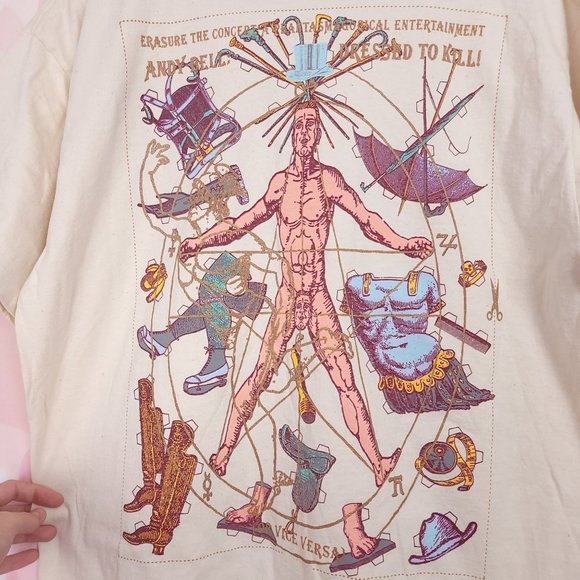 SOLD Erasure Phantasmagorical 1992 Shirt Vintage 90 Music Concert Single Stitch - Picture 3 of 12